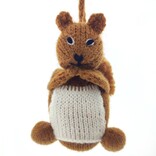 Hand knitted squirrel