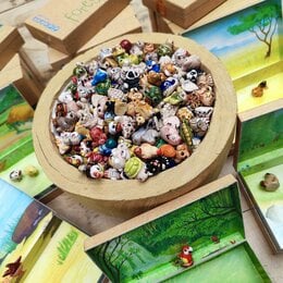 Geluksdiertjes mini, 240 stuks incl.  gratis verzameldoosjes