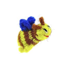 Hand knitted bee, small