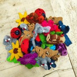 Vingerpoppen assorti, 100% alpacawol