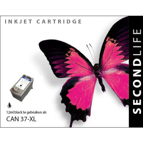 SecondLife Inkjets Canon 37 Black 12