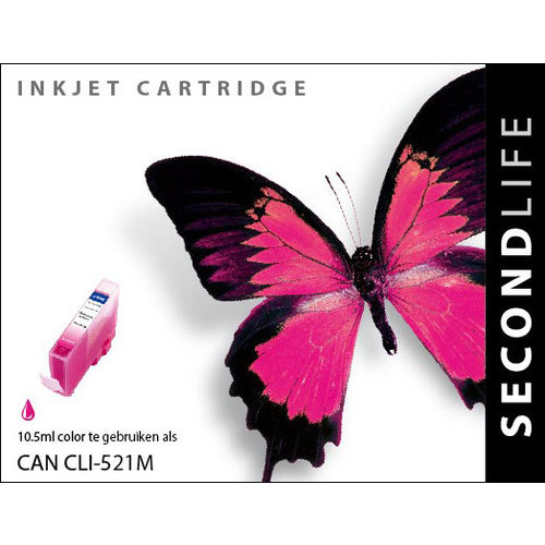 SecondLife Inkjets Canon CLI 521 Magenta 10.5