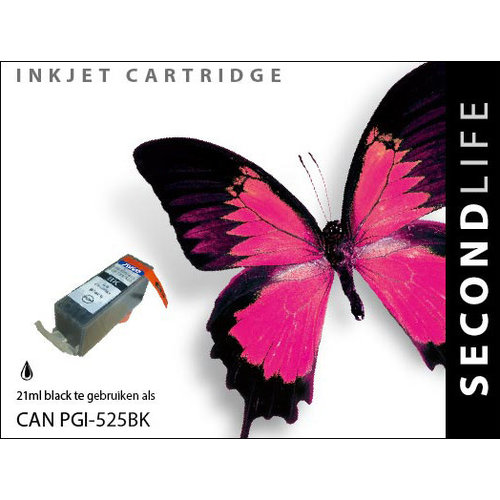 SecondLife Inkjets Canon PGI 525 Black 21