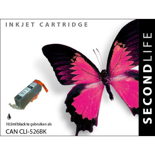 SecondLife Inkjets Canon CLI 526 Black 10.5