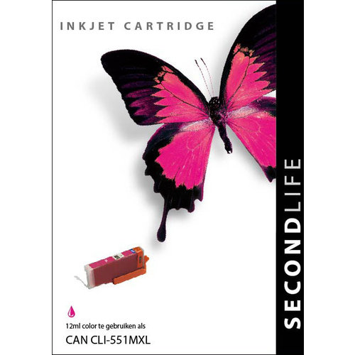 SecondLife Inkjets Canon CLI 551 Magenta XL 12