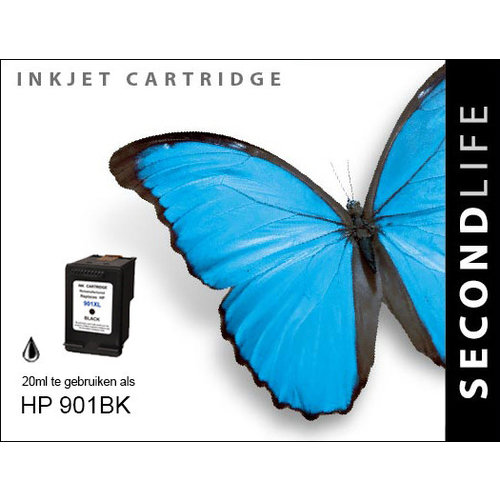 SecondLife Inkjets HP 901 Black 20