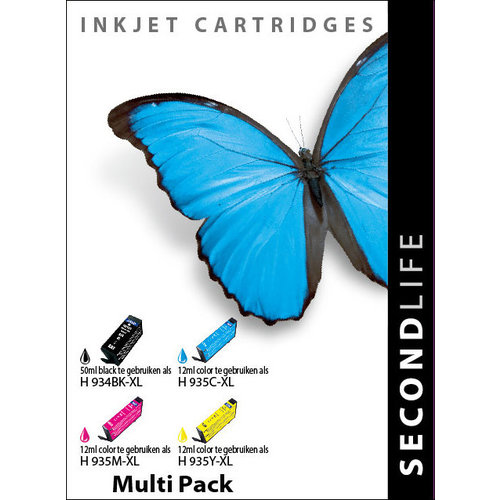 SecondLife Inkjets Multipack HP 934/935 serie 50+12*3