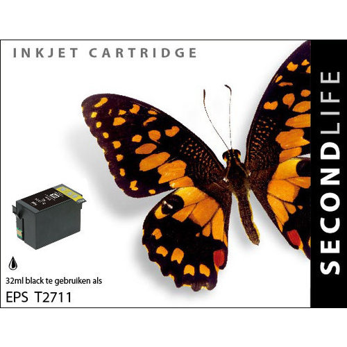 SecondLife Inkjets Epson 27 XL Black (T 2711) 32