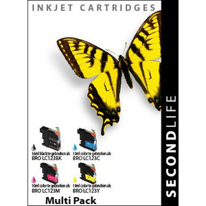 SecondLife Inkjets Multipack Brother 123 BK, C, M en Y 16+10*3