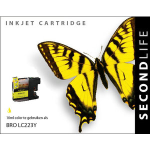 SecondLife Inkjets Brother LC 223 Yellow 10