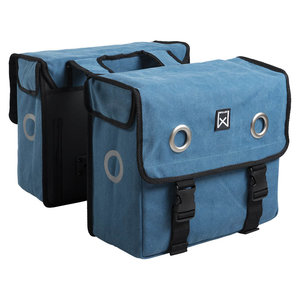 Willex Canvas Dubbele Tas 30L blauw 30L Willex Canvas Dubbele Tas 30L blauw 30L