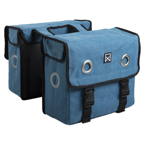 Willex Canvas Dubbele Tas 30L blauw 30L