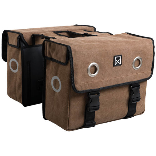 Willex Canvas Dubbele Tas 40L Bruin