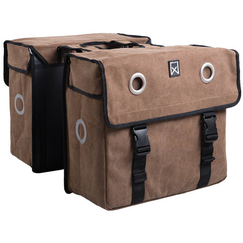 Willex Canvas Dubbele Tas 67L Bruin