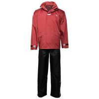 Regenpak Rood/Zwart L