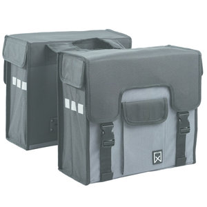 Willex Dubbele Shopper Grijs/Zwart 38 liter Willex Dubbele Shopper Grijs/Zwart 38 liter