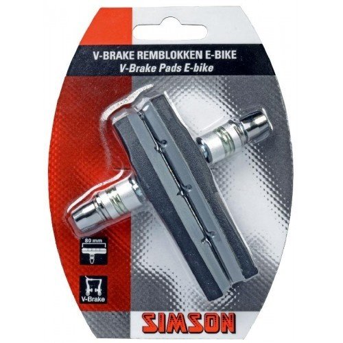 Simson SIMSON V-brake remschoenen 80mm E-bike 2st