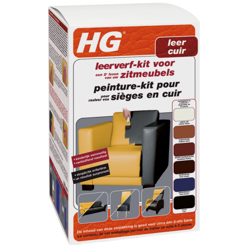 HG HG leerverfkit crème wit HG HG leerverfkit crème wit