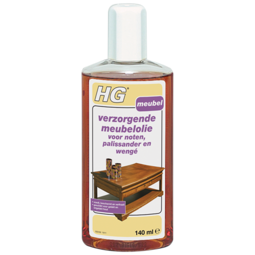 HG HG verzorgende meubelolie voor noten, pallisander en wengé HG HG verzorgende meubelolie voor noten, pallisander en wengé