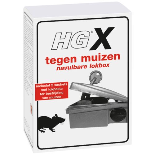 HG HGX tegen muizen navulbare lokbox