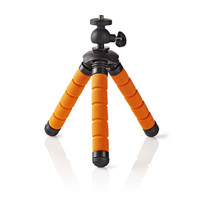 Ministatief / Max. 0,5 kg / 13 cm / Flexibel / Zwart/oranje