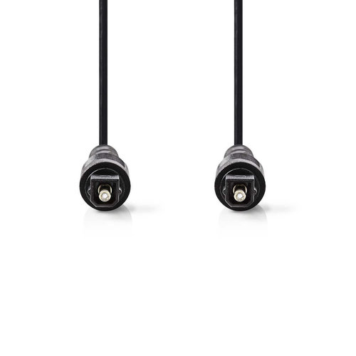 nedis Optische Audiokabel | TosLink Male - TosLink Male | 1,0 m | Zwart