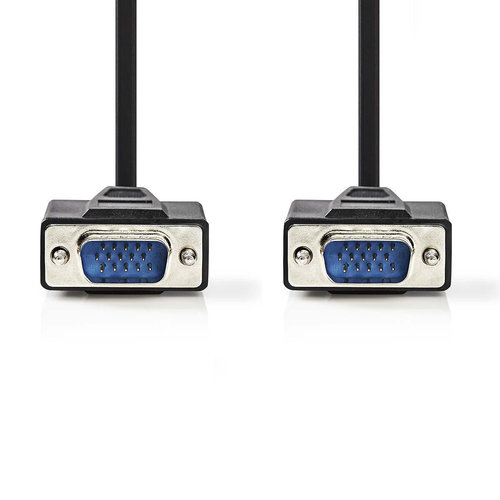 nedis VGA-Kabel / VGA Male - VGA Male / 5,0 m / Zwart