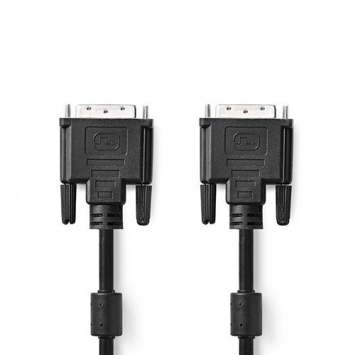 nedis DVI-Kabel / DVI-D 24+1-Pins Male - DVI-D 24+1-Pins Male / 3,0 m / Zwart