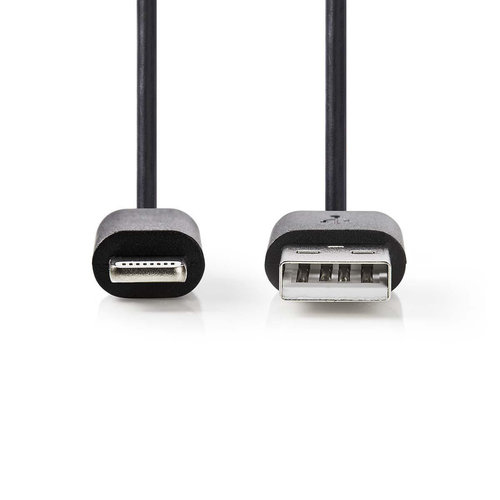 nedis Sync and Charge-Kabel / Apple Lightning - USB-A Male / 1,0 m / Zwart