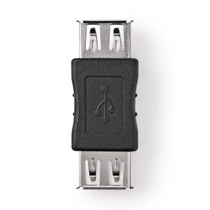 nedis USB 2.0-Adapter / A Female - A Female / Zwart