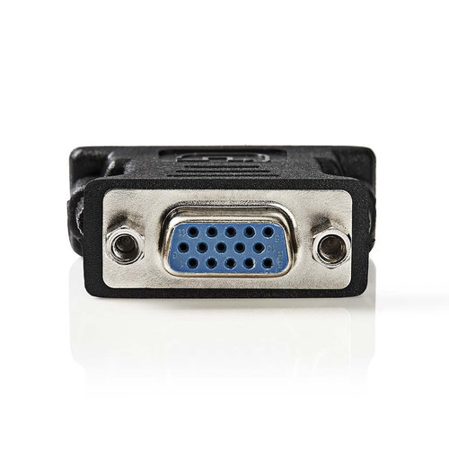 nedis DVI - VGA-Adapter / DVI-I 24+5-Pins Male - VGA Female / Zwart nedis DVI - VGA-Adapter / DVI-I 24+5-Pins Male - VGA Female / Zwart