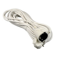Verlengsnoer 10 meter 3x1.0mm + RA wit