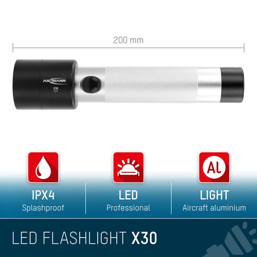 Ansmann Ansmann zaklamp X30 Ansmann Ansmann zaklamp X30
