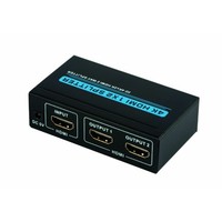 HDMI-SPLITTER, 1X IN / 2X UIT, 4K*2K@30HZ. INCL.ADAPT naar 2  beeldschermen