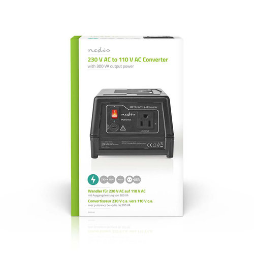 nedis Stroomomvormer / 230 V AC - 110V AC / 300 W / Earthed USA-Uitgang