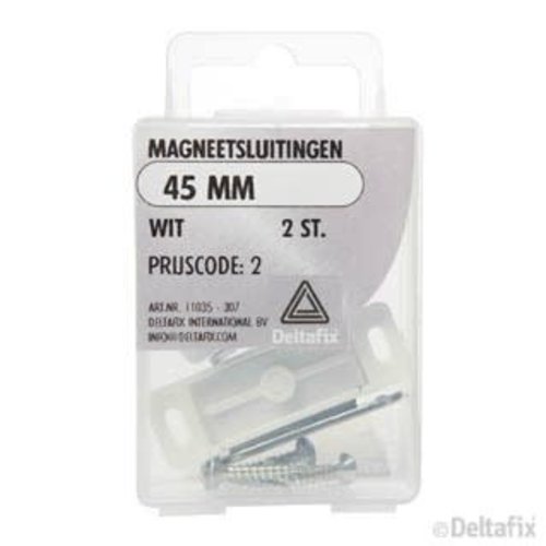 Deltafix magneetsluitingen wit 2 st. Deltafix magneetsluitingen wit 2 st.