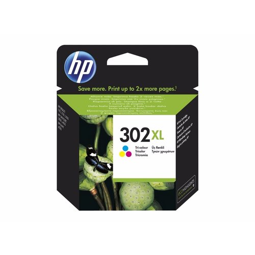 HP Hewlett-Packard HP No.302XL Kleur 8ml F6U67AE