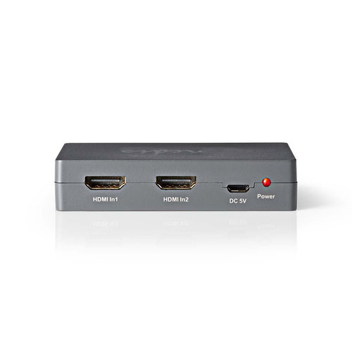 nedis HDMI -switch / 2-poorts - 2x HDMI -ingang / 1x HDMI -uitgang