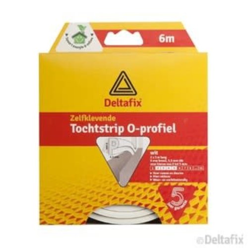 Deltafix tochtstrip o profiel zelfklevend 6m 9x6mm