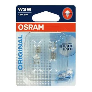 Osram Osram Original 12V W3W T10 Osram Osram Original 12V W3W T10