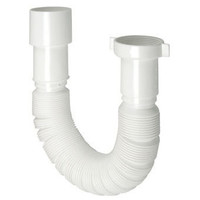 Flexibele Sifon 6/4X40mm.Wit Plieger