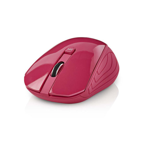 nedis Draadloze muis / 1000 dpi / 3-knops / Roze