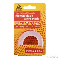 montagetape extra sterk 1.5 m x 19 mm x 1.0mm transp.