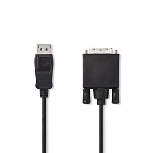 nedis DisplayPort - DVI-Kabel / DisplayPort Male - DVI-D 24+1-Pins Male / 2,0 m / Zwart
