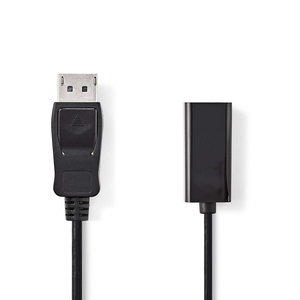 nedis DisplayPort - HDMI -Kabel / DisplayPort Male - HDMI  Female / 0,2 m / Zwart