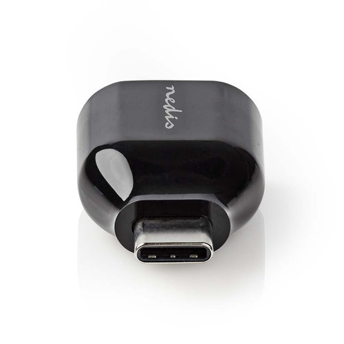 nedis USB 3.0-Adapter / Type-C  Male - A Female / Zwart