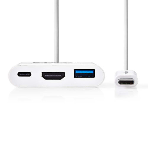 nedis USB-C -Adapterkabel / Type-C  Male - A Female / Type-C Female / HDMI -uitgang / 0,2 m / Wit