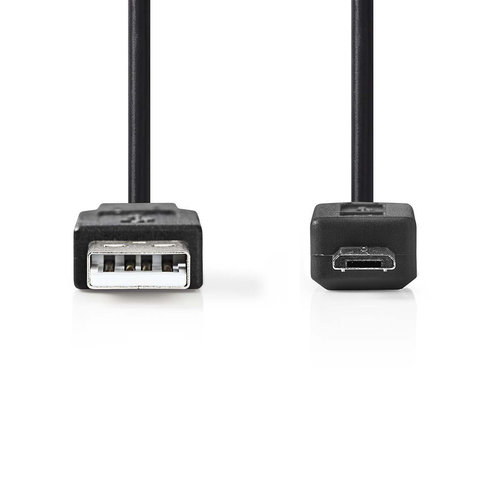 nedis USB 2.0-Kabel / A Male - Micro-B Male / 3,0 m / Zwart