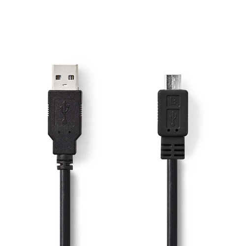 nedis USB 2.0-Kabel / A Male - Micro-B Male / 3,0 m / Zwart