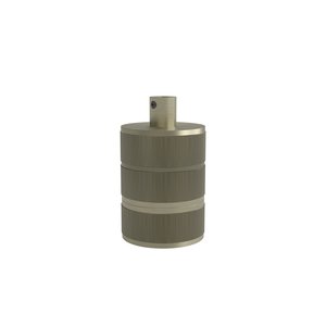 Calex Lamphouder Aluminium lamphouder, 3 rings model, mat brons Calex Lamphouder Aluminium lamphouder, 3 rings model, mat brons